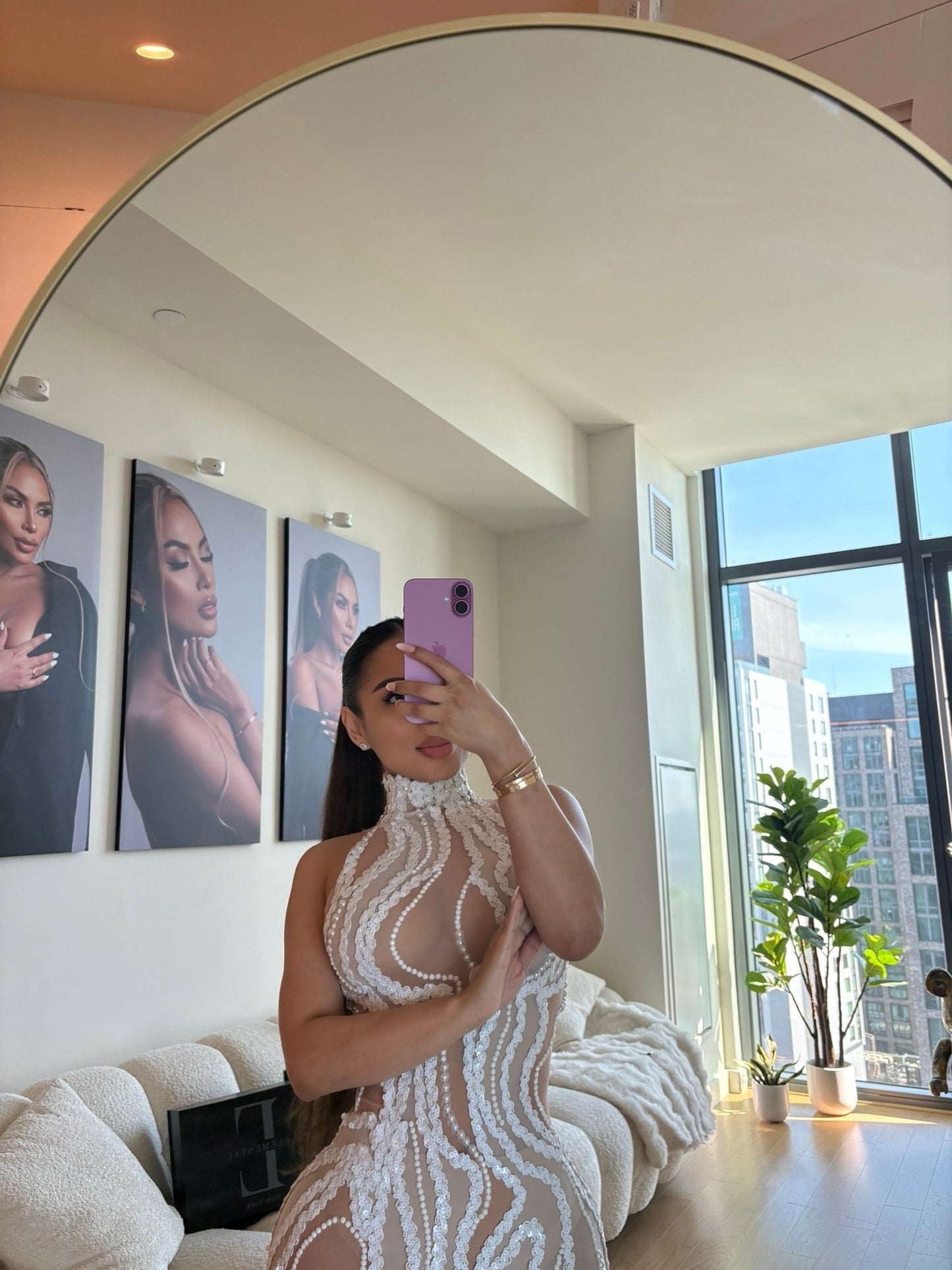 Celeste Pearl Gown