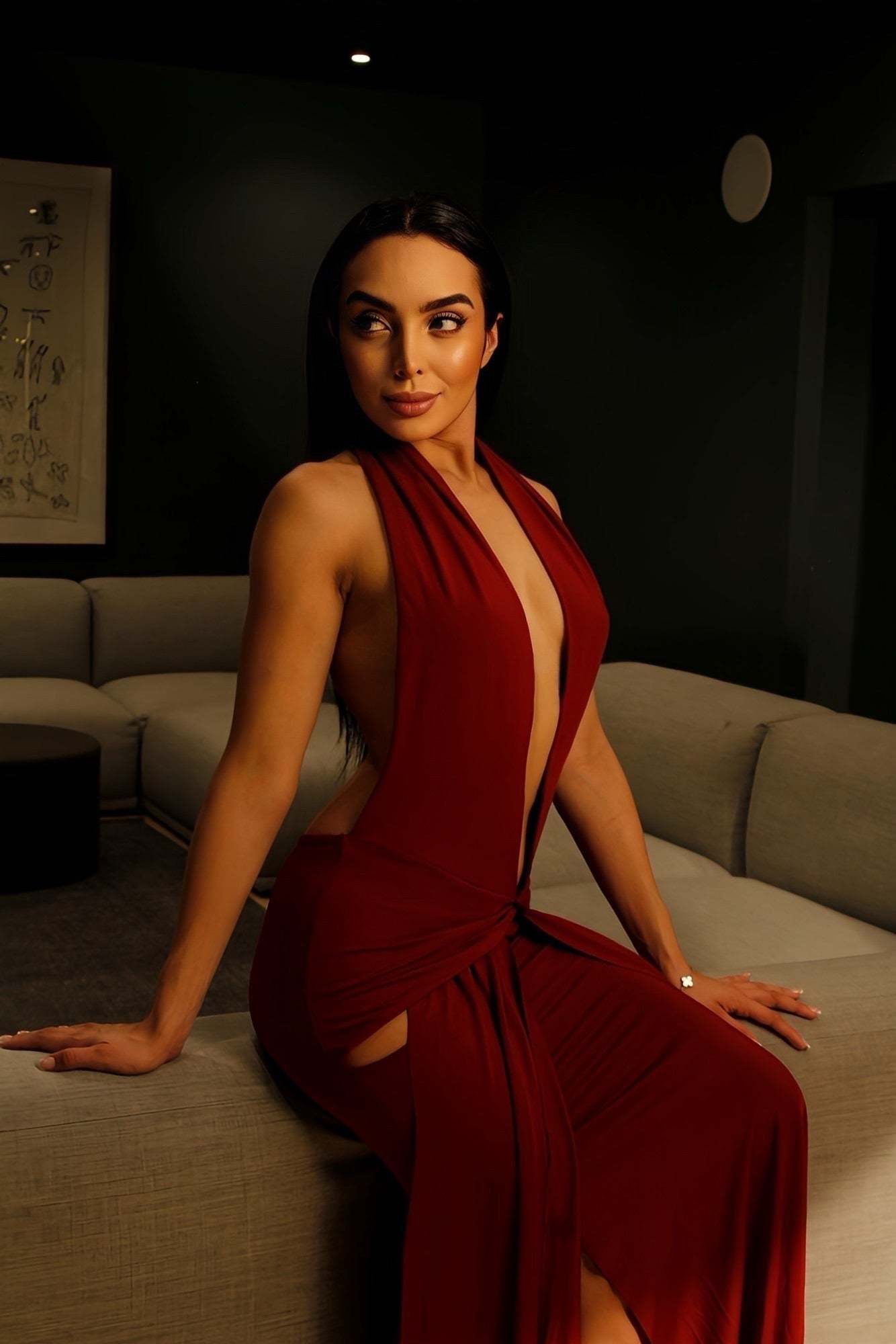 Crimson Muse Dress