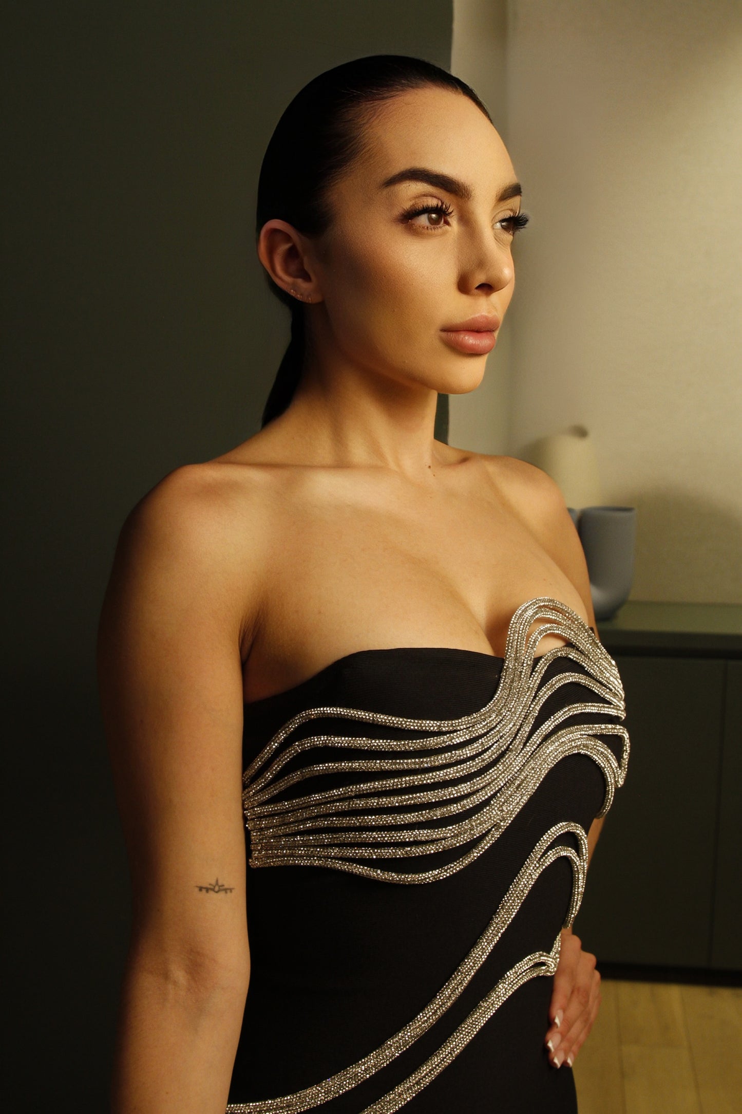 Noir Éclat Gown