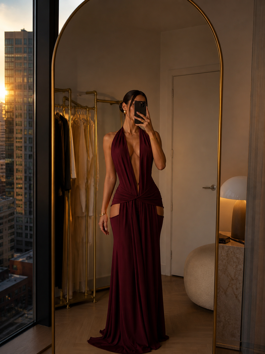 Crimson Muse Dress